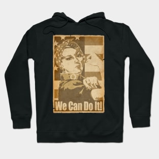 Rosie The Riveter We Can Do it Propaganda Poster Hoodie